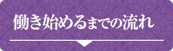 働き始めるまでの流れ
